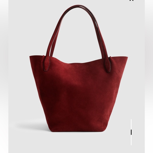 Madewell Handbags - The Shopper Tote - Burgundy Suede Women’s Bag